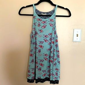 Anthropologie Porridge Fish Print Swing Tank
